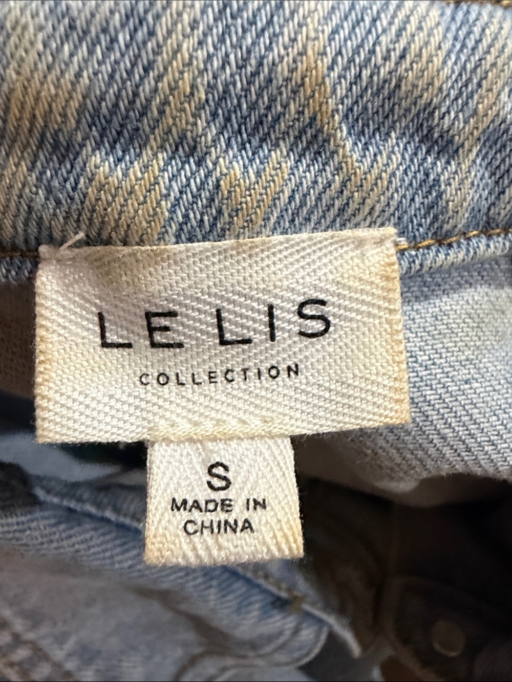 Le Lis Light Blue Denim Romper Women’s Small - Picture 7 of 7